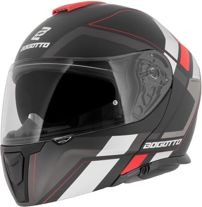 Bogotto FF403 Murata Rood Zwart Systeemhelm - Helm