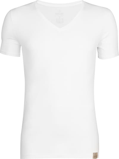 RJ Good Life Madrid Heren Diepe V-Hals T-Shirt Wit L