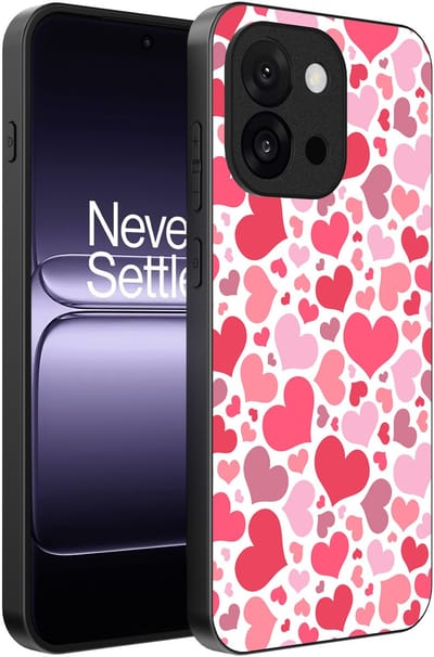 Smartphonica Telefoonhoesje Geschikt voor OnePlus 13T met Hartjes Print - Hearts Design TPU Backcover Case - Kinder Hoesje met Hartjes Design geschikt voor OnePlus 13T