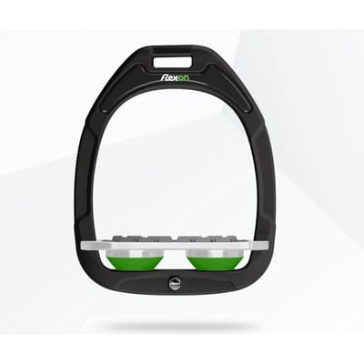 Platte Grip Stijgbeugels Groen/Grijs Flex-On Green Composite