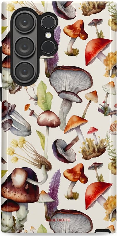 Casetastic Hoesje Geschikt voor Samsung S23 Ultra - Stijlvolle Beschermende Duo-layer Case - Herfst spoor