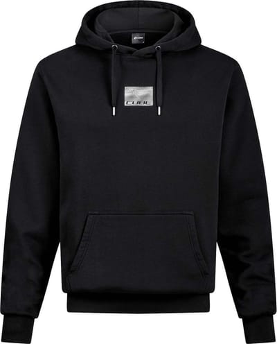 CUBE ORGANIC HOODIE GRID BLACK XS