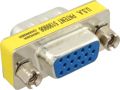InLine 47714 tussenstuk voor kabels VGA (D-sub) HD female VGA (D-Sub) Zilver