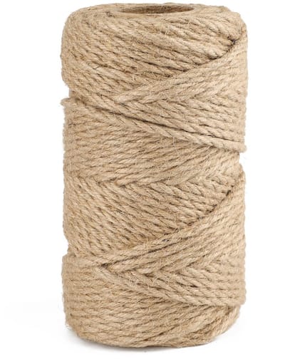 Dailygoods- Jute Touw 6 mm - 50 m Natuurlijk - Duurzaam - Ambachten - Tuinieren - Goede Grip - Milieuvriendelijk