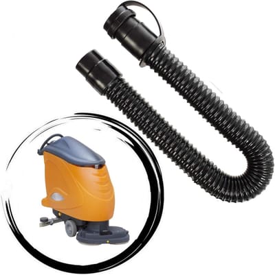 Afvoerslang - Kunststof slang - Reinigingsmachines - Directe vervanging - 75 cm - Zwart
