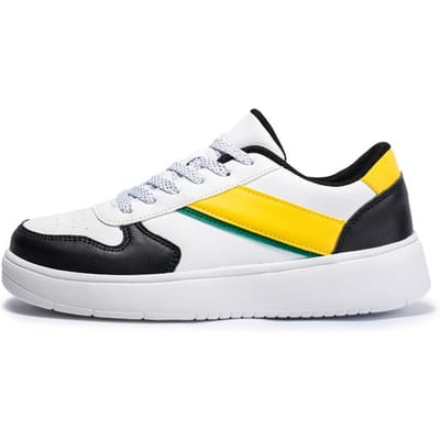 Mode Herenschoenen Nieuwe Trend All-Match Casual Schoenen Heren Lichtgewicht Ademend Comfortabel Antislip Platte Sportschoenen 40 wit