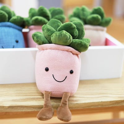 Plantes succulentes tulipes réalistes en peluche, jouets en peluche, décoration d'intérieur douce, poupée créative en pot, fleurs, oreiller pour enfants, cadeau d'anniversaire