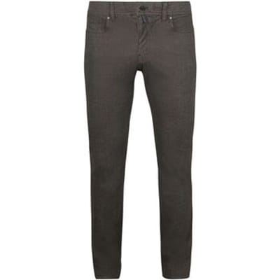 Pierre Cardin Broek Lyon Tapered Print Bruin - Maat W 32 - L 34 - Heren - Five-pocket broek