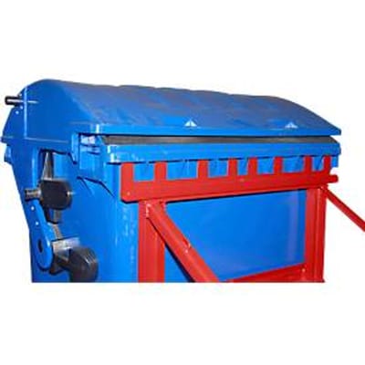 Bauer afvalverzamelaar MH-II, met rubberen aanslag, voor 2x 80- tot 360-L-MGB en 1x 1100-L-MGB, L 1030 x B 1070H 680 mm, gelakt, vuurrood RAL 3000