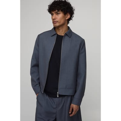 Op Maat Gemaakte Harrington Coördinatie Jas Met Rits | Charcoal | Size XS