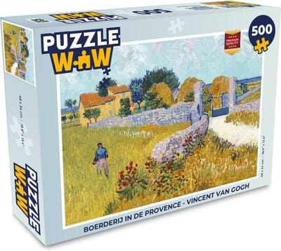 Puzzel Boerderij in de Provence - Vincent van Gogh - Legpuzzel - Puzzel 500 stukjes