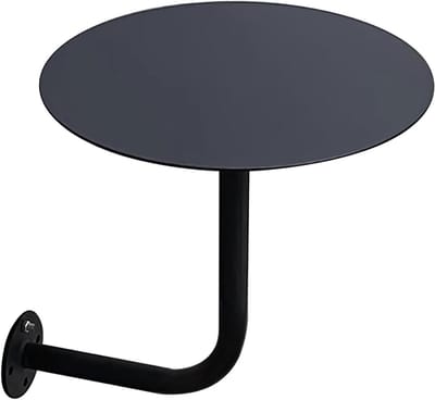 Bartafel - Eettafel - Ruimtebesparend Werken - Aan muur gemonteerd - 40x40x45cm - Zwart
