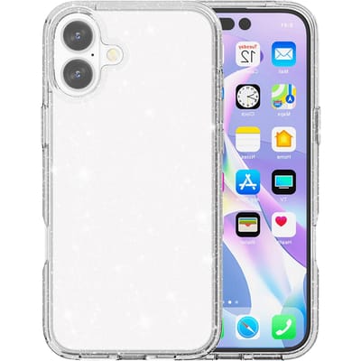 Mocaa Apple iPhone 17 Glitz Beschermhoesje Transparant