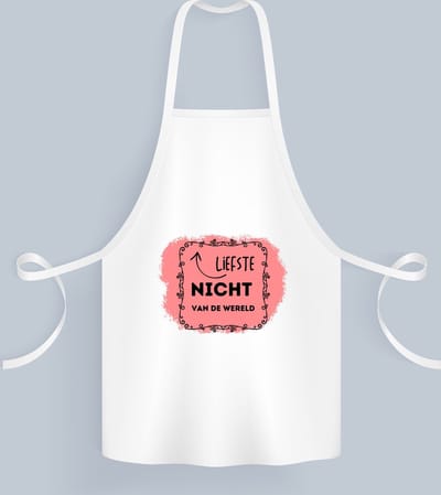 Akyol - liefste nicht van de wereld Keukenschort - Nicht - de liefste nicht - verjaardag - cadeautje voor nicht - kado - geschenk - 82 bij 71 cm
