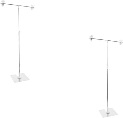 2 Stuks Kleine Achtergrondstandaard - Witte Mini Tools voor Fotografie, Achtergrondsteun en Fotostudio Accessoires