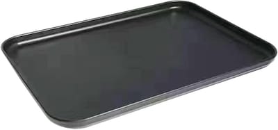 Verdikte Lekbak - Plantenopvangbak - Keuken Afwatering - Grote Capaciteit - 37x26x1.6cm - Zwart