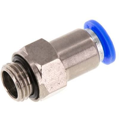 8mm & G1/4'' Zelfsluitende Insteekkoppeling Vernikkeld Messing/PBT Buitendraad 0-10 bar [2 Stuks]