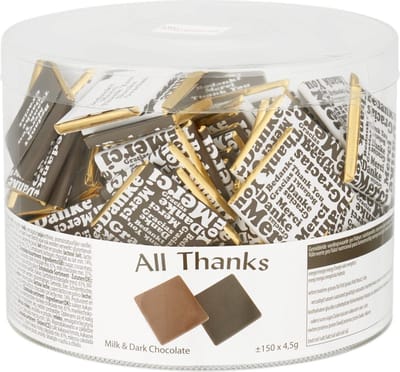 Silo All Thanks chocolade - 130 stuks - 585 gram