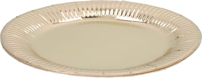 Wegwerpbordjes - zilver of goud - 6 stuks - 23cm