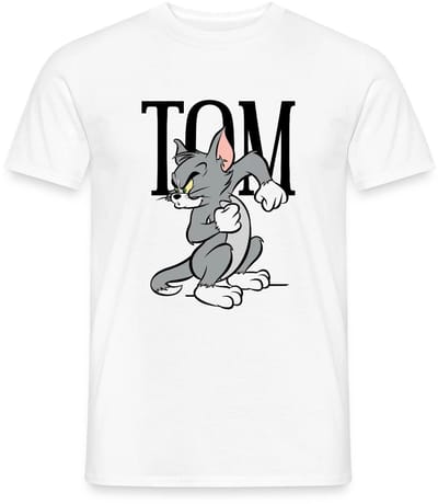 Tom En Jerry Boos Kater T-Shirt Heren