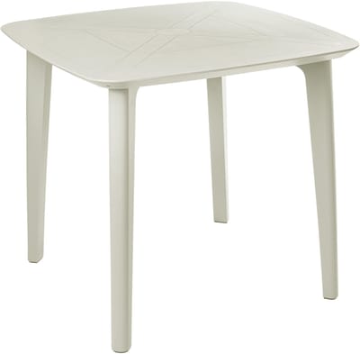 SORICO - Tuintafel - Lichtbeige - Synthetisch materiaal