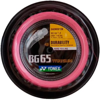 Yonex BG65  -zwart - badmintonsnaren - coil 200meter