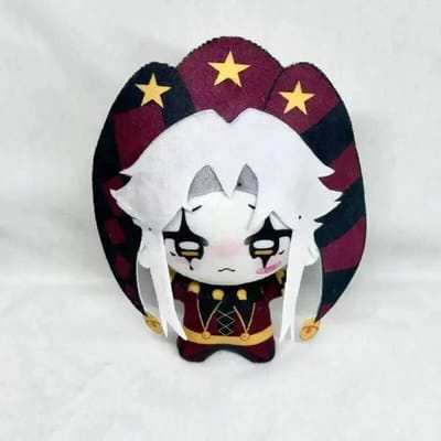 Nieuw: The Freak Circus pluche nar Pierrothe Harlekijn Freaks Pierrot pluche pop speelgoed anime game accessoires pluche hanger cadeau gray