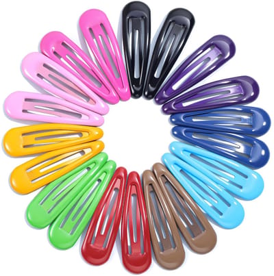 Dailygoods- Haarklemmen 20 Stuks - Platte Haarspeldjes - Antislip - Metalen Accessoire - Gemengde Kleuren - Geschikt voor Verschillende Haarstijlen