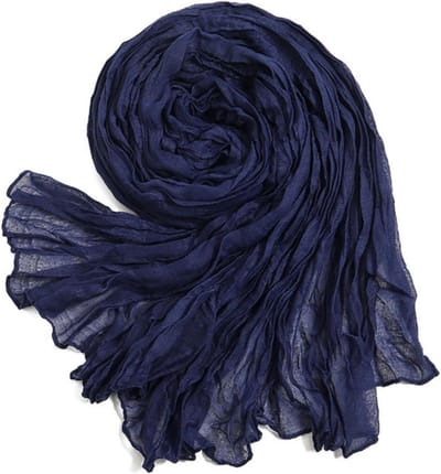 Katoenen Sjaal - Hoofddoek Turban - Stijlvol Accessoire - Kreukvrij Materiaal - Lange Lengte - Kleur 8