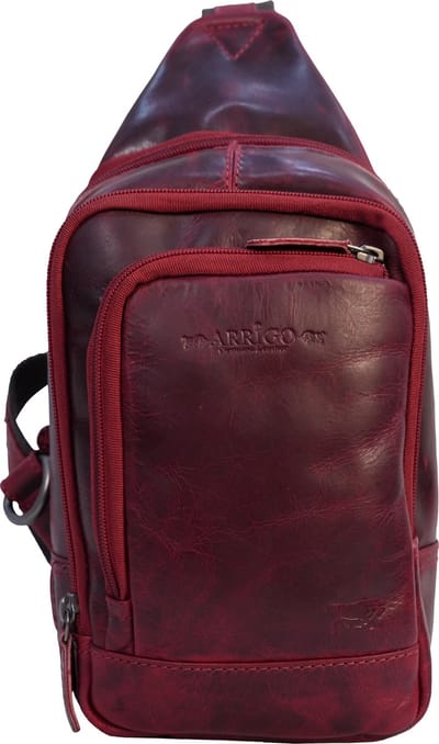 Slingbag Heren Rood - Slingbag Dames - Crossboytas - Crossbody Bag - Arrigo - 065R