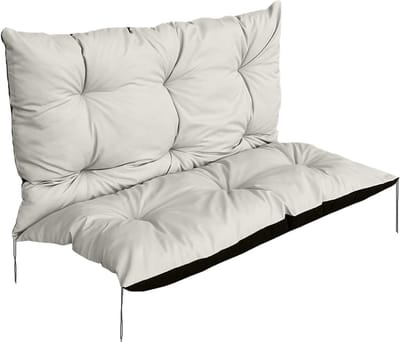 Hollywoodstoel opvulling Zitkussen Tuinmeubel Tuinkussen Zitkussen Bankopvulling Waterdicht schommelkussen (Beige, 100x60x50cm)