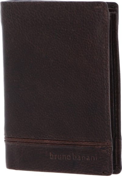 bruno banani Leren Portemonnee Frankfurt Wallet With Flap Brown Bruine