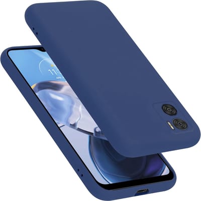 Cadorabo Hoesje geschikt voor Motorola MOTO E22 / E22i in LIQUID BLAUW - Beschermhoes gemaakt van flexibel TPU silicone Case Cover