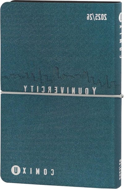 Weekkalender 2025-2026 - Dagboek Planner - Academisch Jaar Organiseren - Zachte PU Omslag - 118 x 18 cm - Blauw