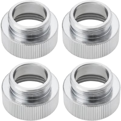Dailygoods - Messing Kraan Adapter - 4 Stuks - Geschikt voor Vaatwasser - Zilver - Waterzuiveraar Adapter - Maat 3/4'' naar M22 x 1.0