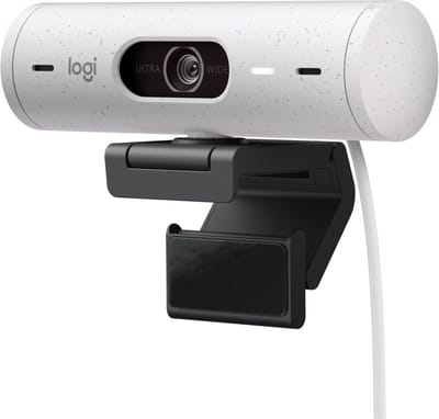 Logitech Brio 500 - Webcam - Full HD - 1080p/30fps - Off White