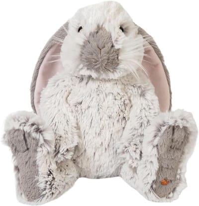 Pluche Konijn - Knuffel Dier - Cadeau Idee - Gedetailleerd Ontwerp - 22 cm Hoog - Grijs
