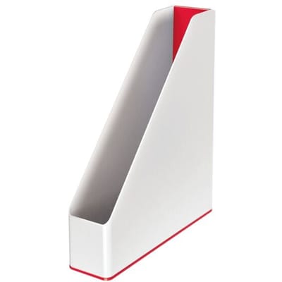 Leitz WOW Tijdschriftencassette Duokleur Rood
