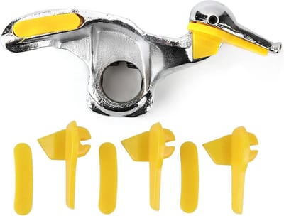 Roestvrijstalen autobandenwisselaar - Bandenwisselaar montage-demonteerbare eendenkop accessoires met beschermende pads (30 mm) .
