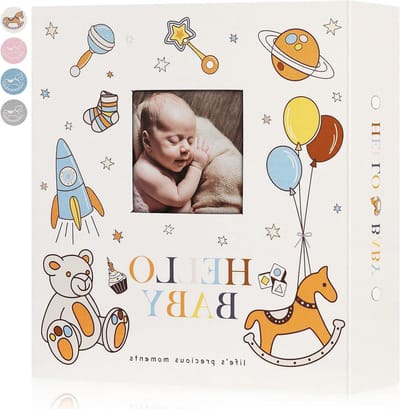 Dailygoods- Fotoalbum Extra Groot - 600 Pockets - 10x15 - Linnen Cover - Baby Album - Fotoalbum voor Nieuwe Geboren - Dustproof - Babyalbum