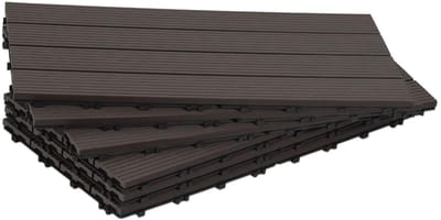 Terrastegels - Balkontegels Klik - Buitenruimte Creëren - Praktisch Kliksysteem - 60 stuks - Koffie