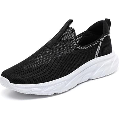 MAEDEF Zomer Heren Casual Schoenen Holle Mesh Sneakers Heren Trendy Lichtgewicht Sportschoenen Instapper Ademend Heren Trainers Loafer Heren 39