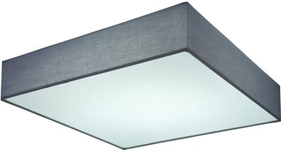 Plafondlamp Kantoor woonkamer LED vierkant, metaal kunststof, LED 40W 1375lm 3000-6000K, LxBxH 50x50x13 cm