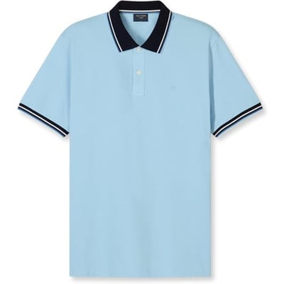 OLYMP Polo Casual - modern fit polo - lichtblauw