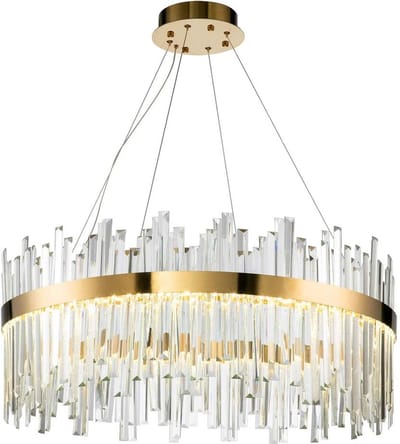 Toolight App1515-Cp60 Hanglamp Geborsteld Goud 60X60X90Cm
