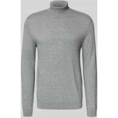 Selected Homme Heren trui SLHBERG ROLL NECK regular fit Grijs L Volwassenen