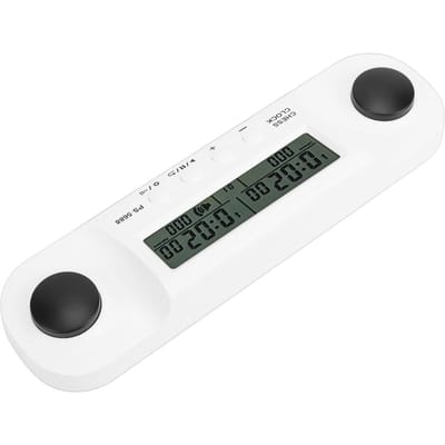 Horloge d'Échecs à Piles Affichage HD Minuteur d'Échecs pour Compétition Internationale d'Échecs Échecs Chinois gray