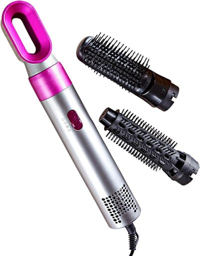 Multistyler Haarstyling - 3-in-1 Styler - Snel Haar Stylen - Droogt Föhnt Krult - 2 Warmtestanden - Grijs