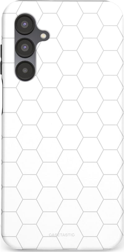 Casetastic Hoesje Geschikt voor Samsung A16 - Stijlvolle Beschermende Duo-layer Case - Zilverraat