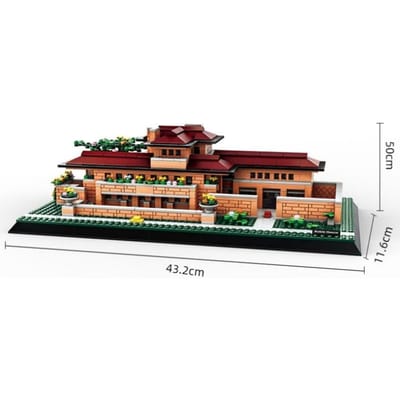 1182 STUKS CHICAGO ROBBIN HOUSE USA Bouwstenen Modellen Bakstenen Assembleer Speelgoed Kleine Deeltjes Cadeaus black